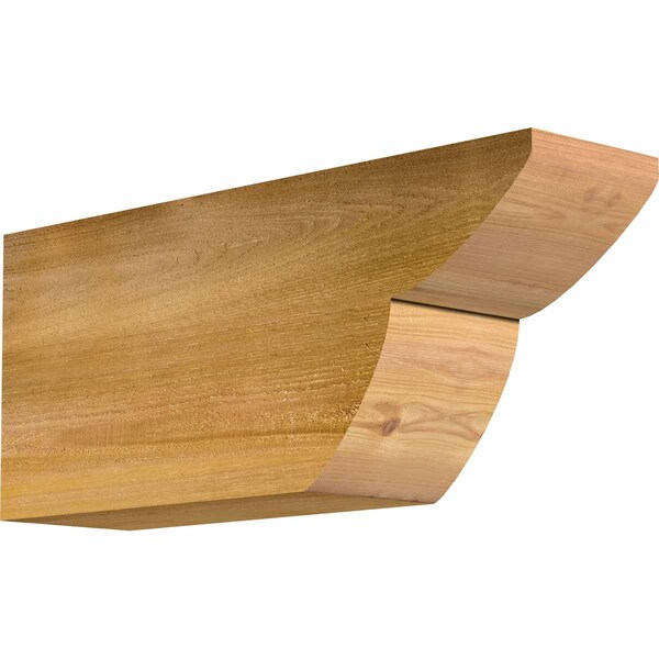 Ekena Millwork Crestline Rough Sawn Rafter Tail, Western Red Cedar, 6"W x 10"H x 24"L RFT06X10X24CRE00RWR - main
